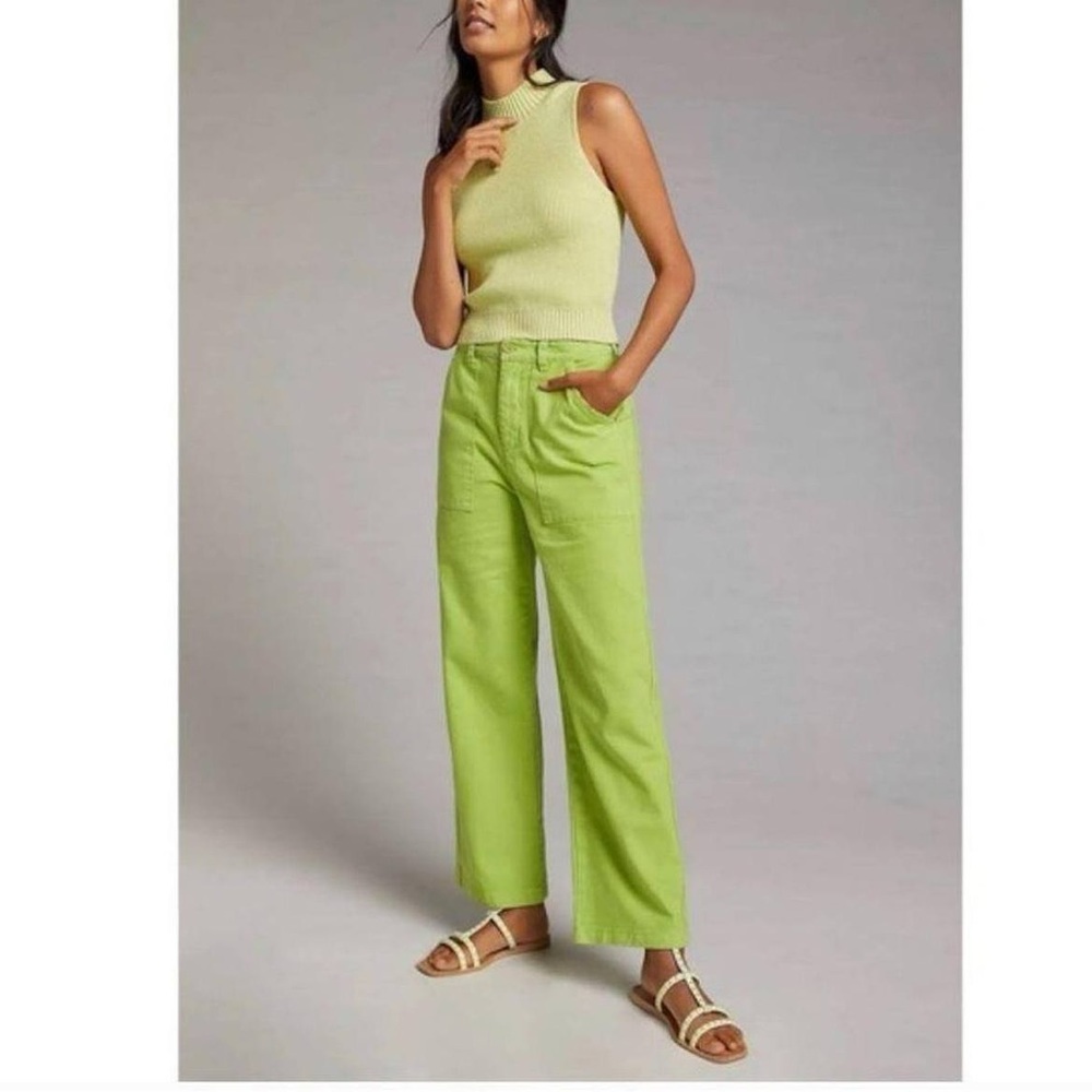 LACAUSA Arlo Trousers in Kiwi Green 🥝💚 Size 8